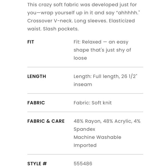 Lou & Grey Signature Softblend Crossover Jumpsuit - Size Large - Picture 4 of 10